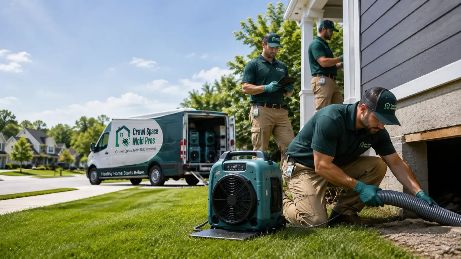 Crawl Space Mold Removal in Varina, IA